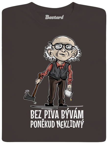 Neklidný bez piva pánske dlhý rukáv Bear Brown
