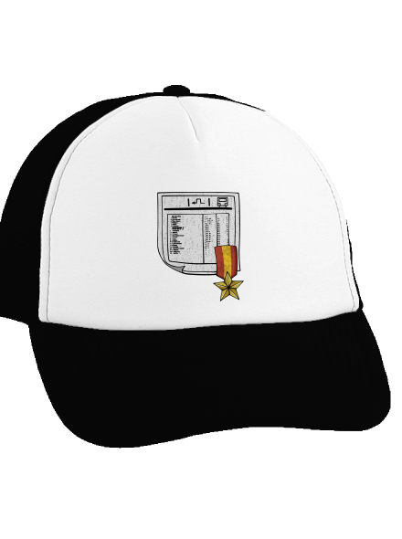 Cestovný poriadok šiltovka truckerka Black cap
