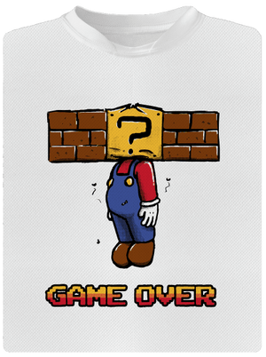 Game Over detské športové tričko White