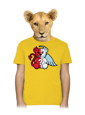 Anjel vs. diabol detské tričko Gold