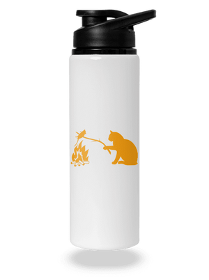 Mačka a myš flaša na vodu White