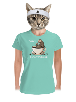 V presse dámske športové tričko Mint Mal