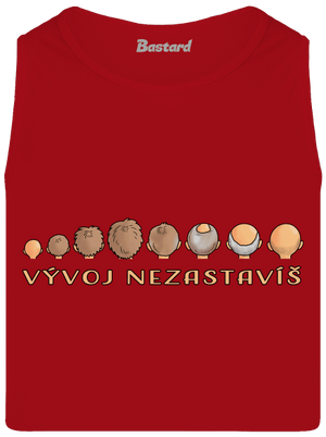 Vývoj nezastavíš pánske tielko Red
