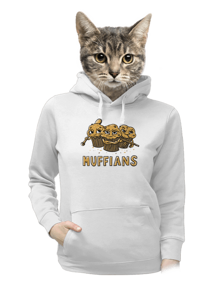 Muffians dámska mikina klokanka White