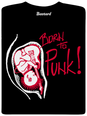 Born to punk pánske dlhý rukáv Black