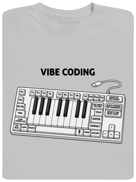 Vibe coding pánske tričko Pacific Grey