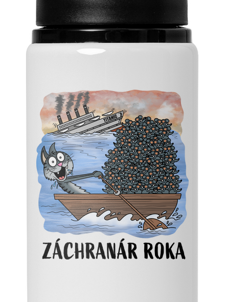 Záchranár roka flaša na vodu White