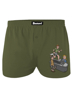 Bežecký pás pánske trenky Khaki