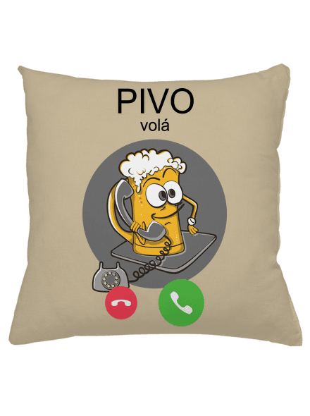 Pívo volá vankúš Beige