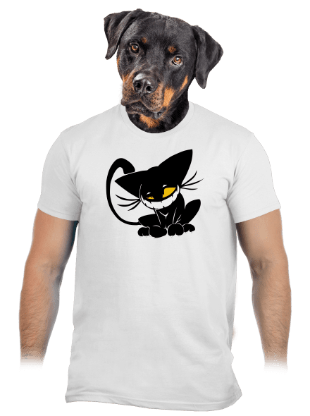 Evil cat pánske tričko White
