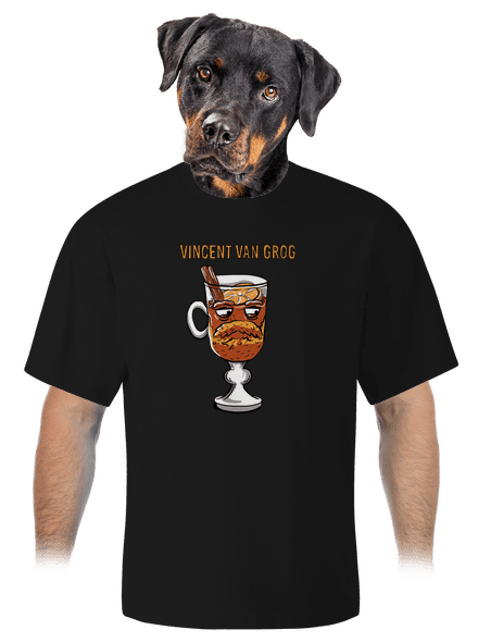 Vincent van Grog unisex tričko oversized Black