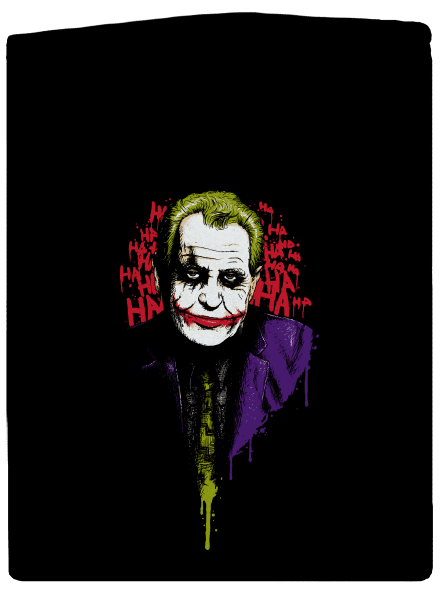 Zeman Joker pánska mikina na zips Black