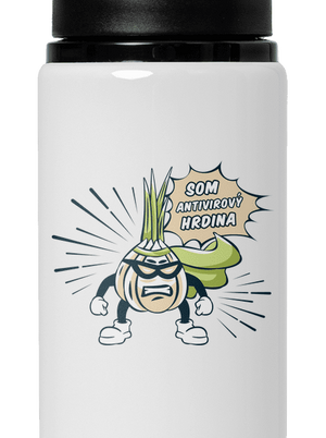 Antivirový hrdina flaša na vodu White