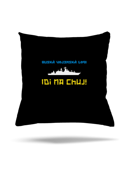 Ukrajina - Lodi idi na chuj vankúš Black