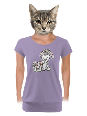 dámske tričko s lemom