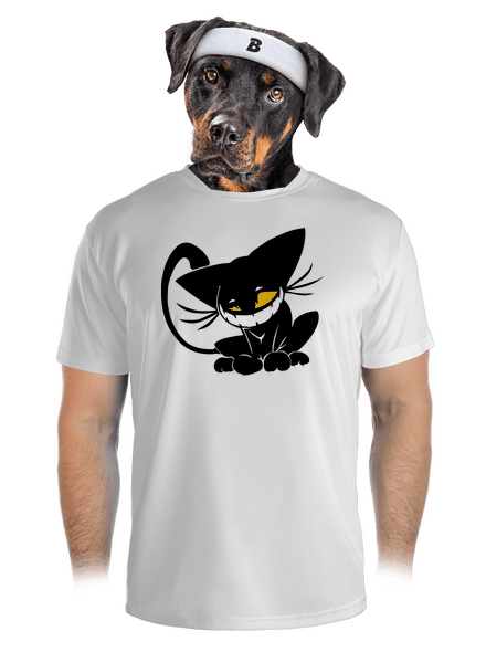 Evil cat pánske športové tričko White