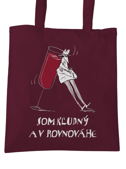 Pokojná rovnováha taška Burgundy