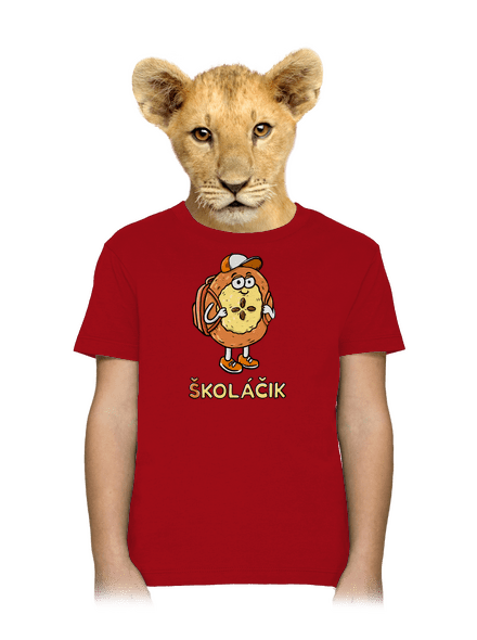 Školáčik detské tričko Red