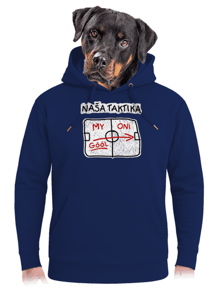 Naša taktika unisex mikina premium Navy