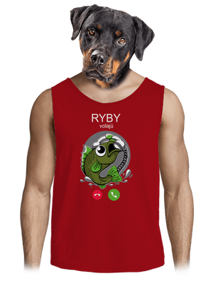 Ryby volají pánske tielko Red