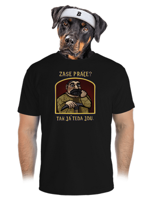 Zase práce? pánske športové tričko Black