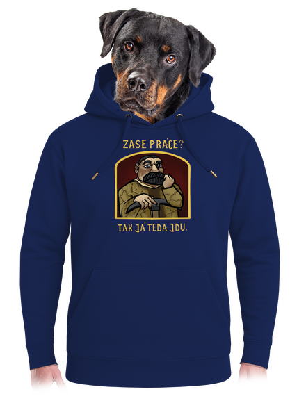 Zase práce? unisex mikina premium Navy