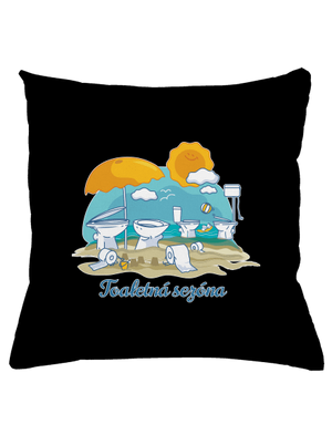 Toaletná sezóna vankúš Black