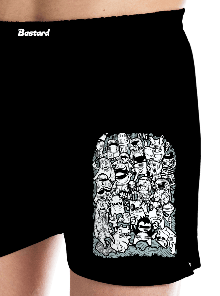 Doodle pánske trenky Black