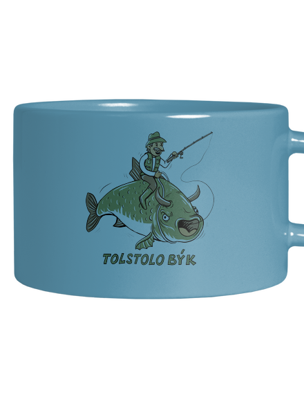 Tolstolobýk hrnček makronka Blue Macaron