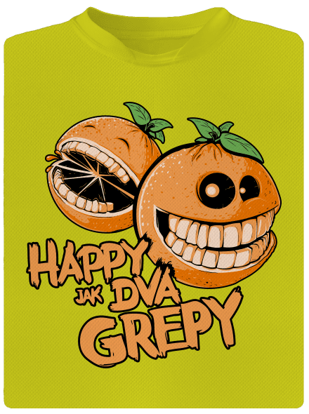 Happy grepy detské športové tričko Neon Yellow