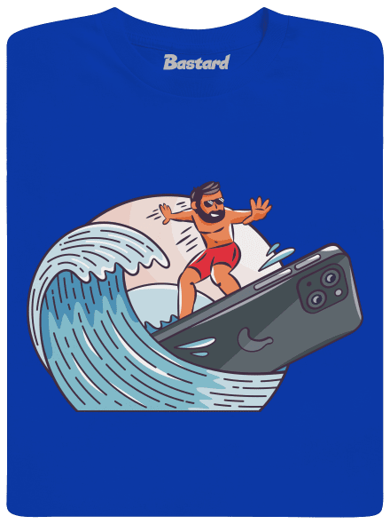 Som surfer pánske dlhý rukáv Royal Blue
