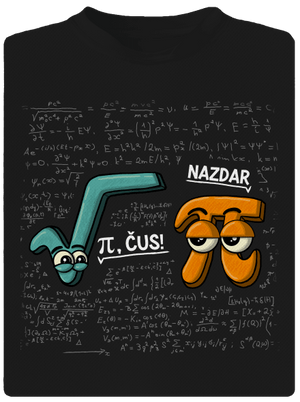 Pí, čus! pánske športové tričko Black