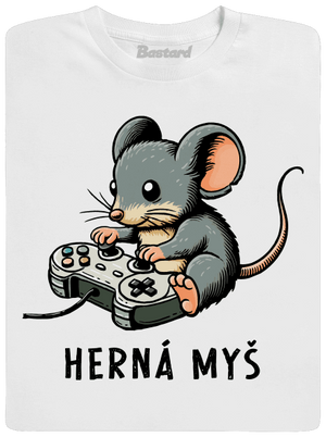 Herná myš detské tričko White