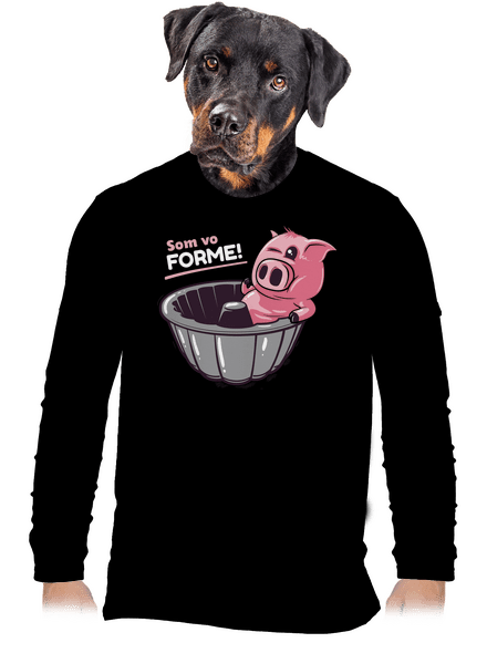 Vo forme pánske dlhý rukáv Black