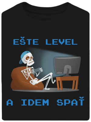 Ešte level unisex tričko oversized Black