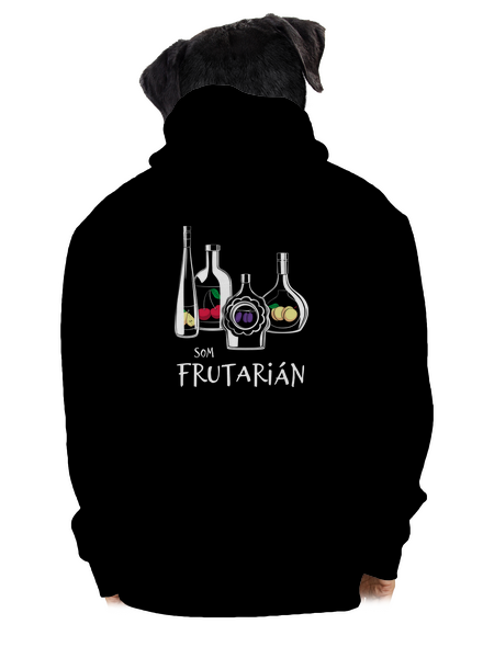 Frutarián pánska mikina na zips Black