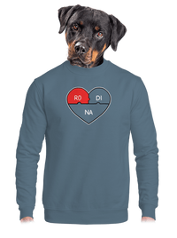 unisex mikina bez kapucne