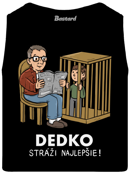 Dedko stráži najlepšie pánske tielko Black