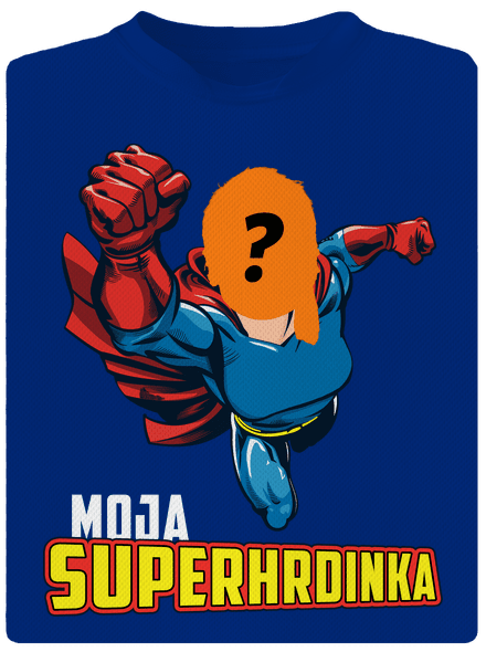 Moja superhrdinka pánske športové tričko Royal Blue Mal