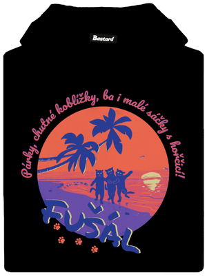 Fušál pánska mikina klokanka Black