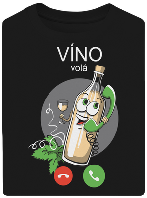 Biele víno volá unisex tričko oversized Black