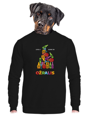 unisex mikina bez kapucne