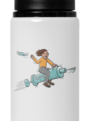 Oslobodenie flaša na vodu White