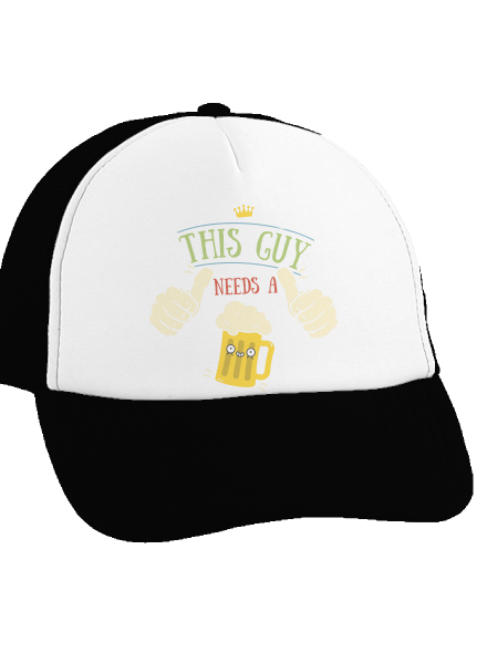 This guy needs a beer šiltovka truckerka Black cap