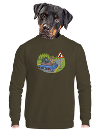 unisex mikina bez kapucne