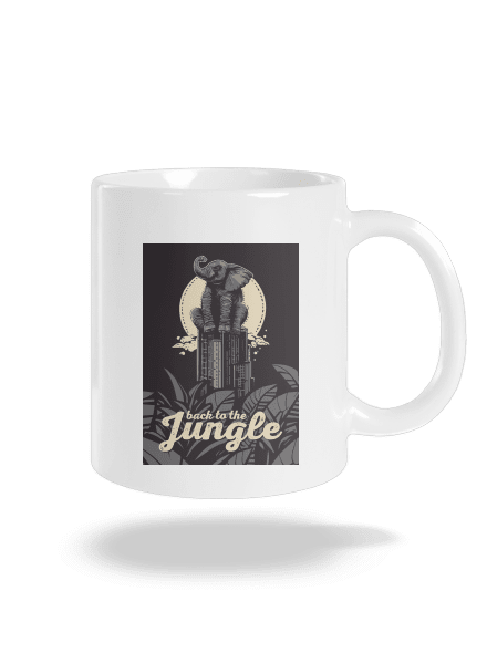 Back to the jungle klasický hrnček White