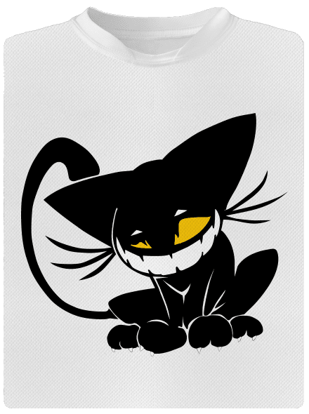Evil cat pánske športové tričko White