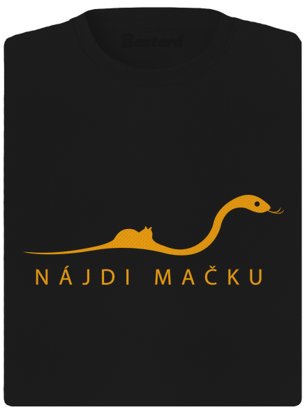 Nájdi mačku dámske športové tričko Black