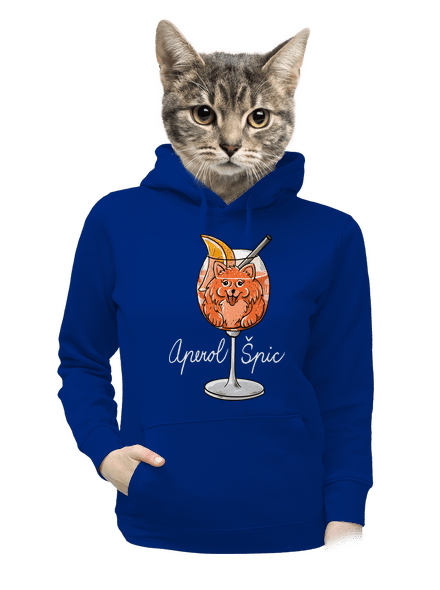 Aperol Špic dámska mikina klokanka Royal Blue Mal