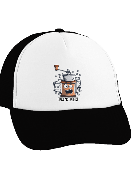 Mlynček šiltovka truckerka Black cap